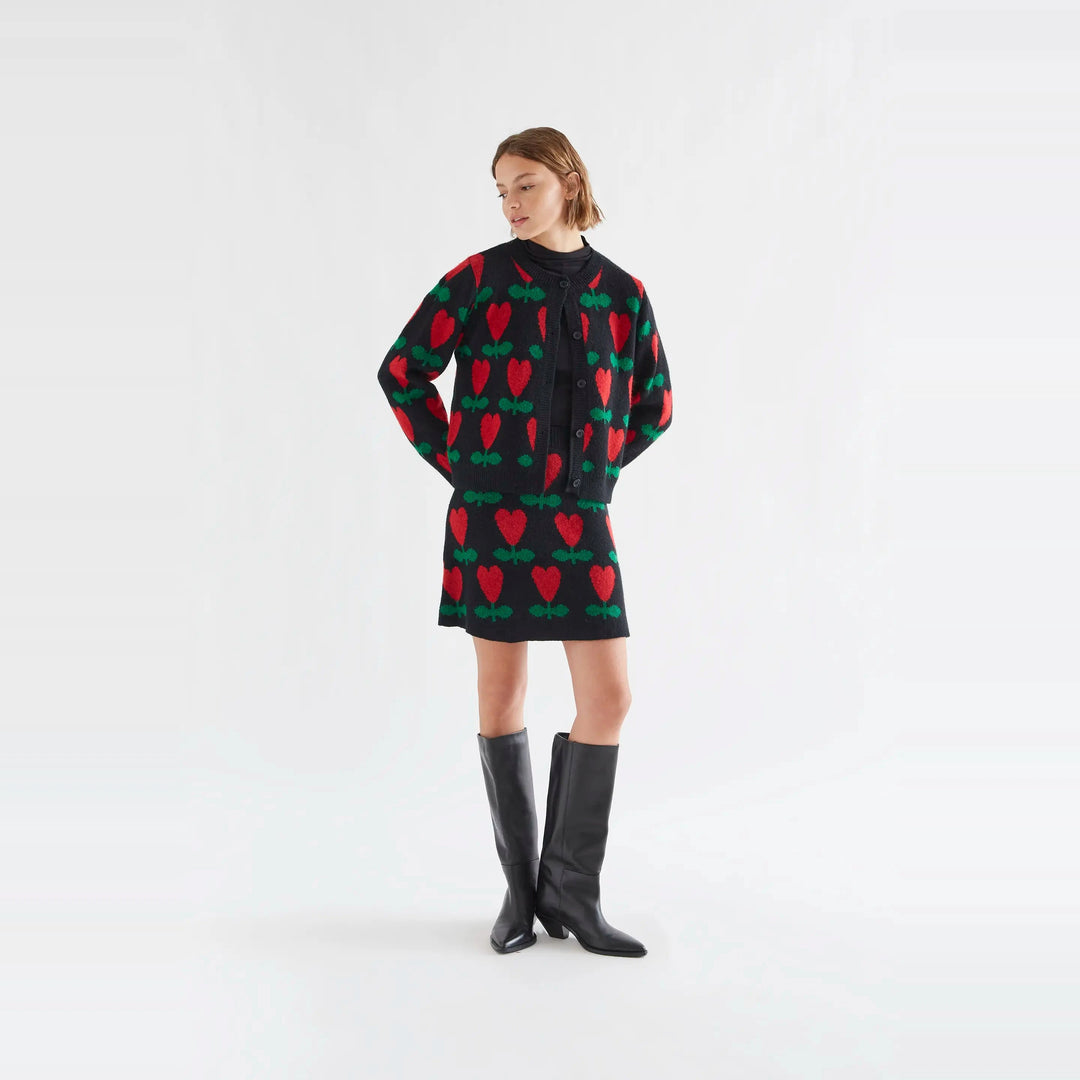 Falda corta con estampado Ciclamen de Compañía Fantástica para mujer – foto 4