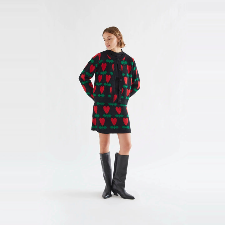 Falda corta con estampado Ciclamen de Compañía Fantástica para mujer – foto 4