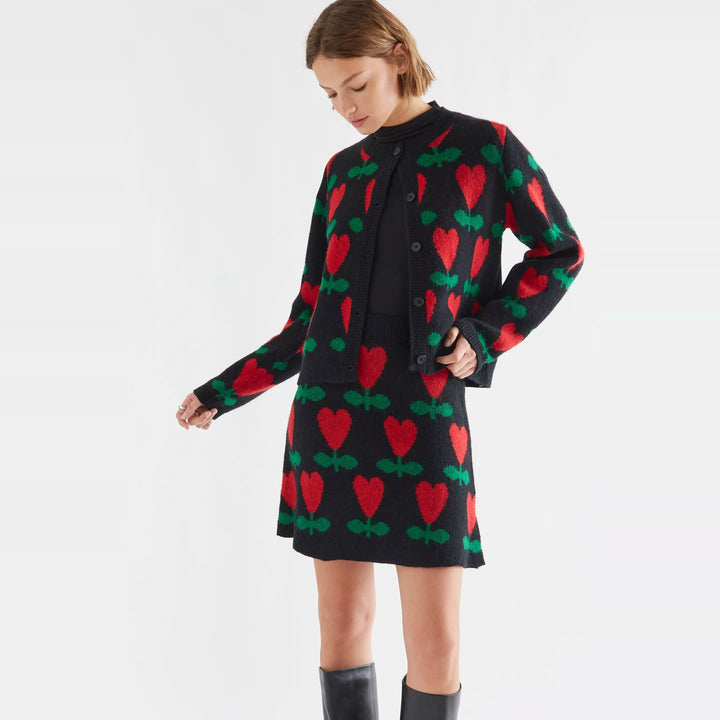 Falda corta con estampado Ciclamen de Compañía Fantástica para mujer – foto 5