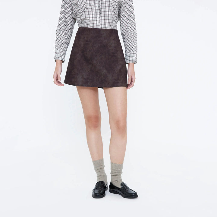 FALDA - Wild Pony, Corta de piel efecto cocodrilo