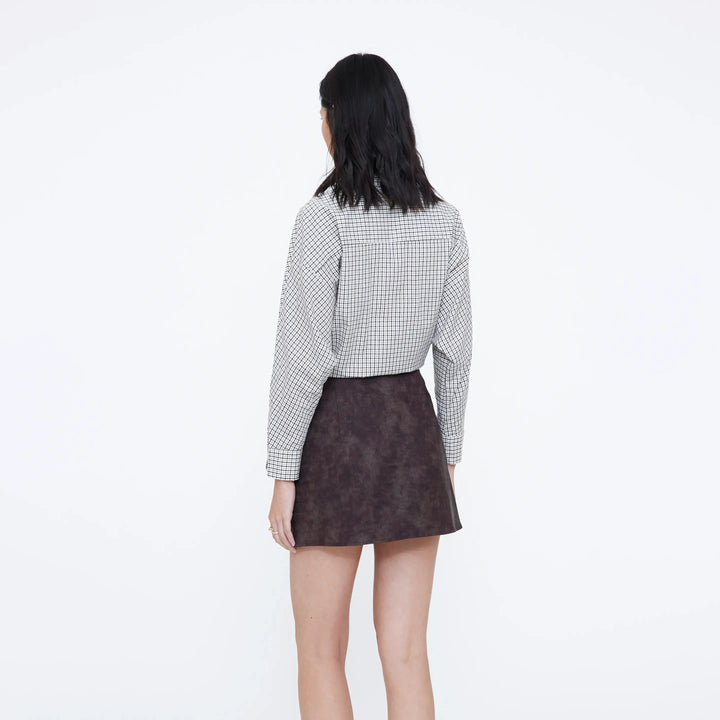 FALDA - Wild Pony, Corta de piel efecto cocodrilo