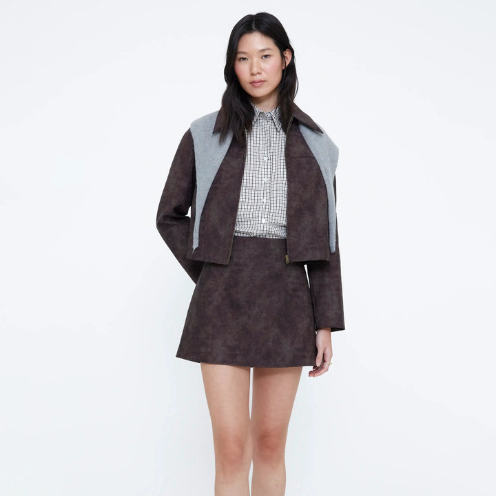 FALDA - Wild Pony, Corta de piel efecto cocodrilo
