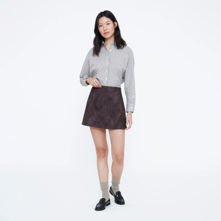 FALDA - Wild Pony, Corta de piel efecto cocodrilo