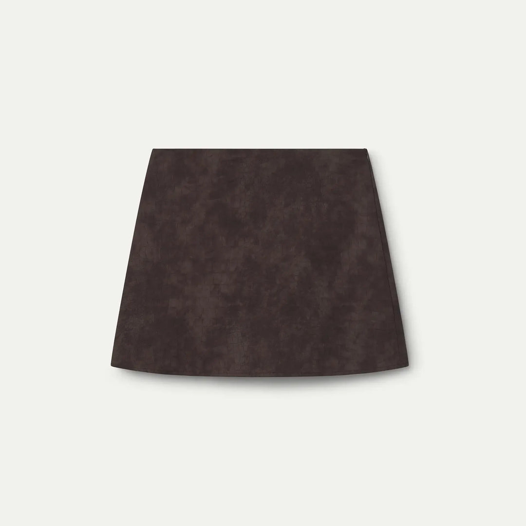 FALDA - Wild Pony, Corta de piel efecto cocodrilo