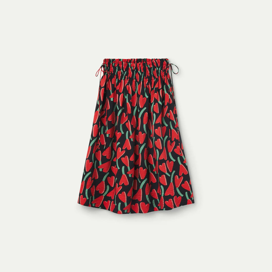 Falda midi con estampado Ciclamen de Compañía Fantástica para mujer – foto 6