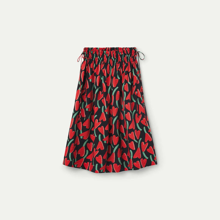 Falda midi con estampado Ciclamen de Compañía Fantástica para mujer – foto 6