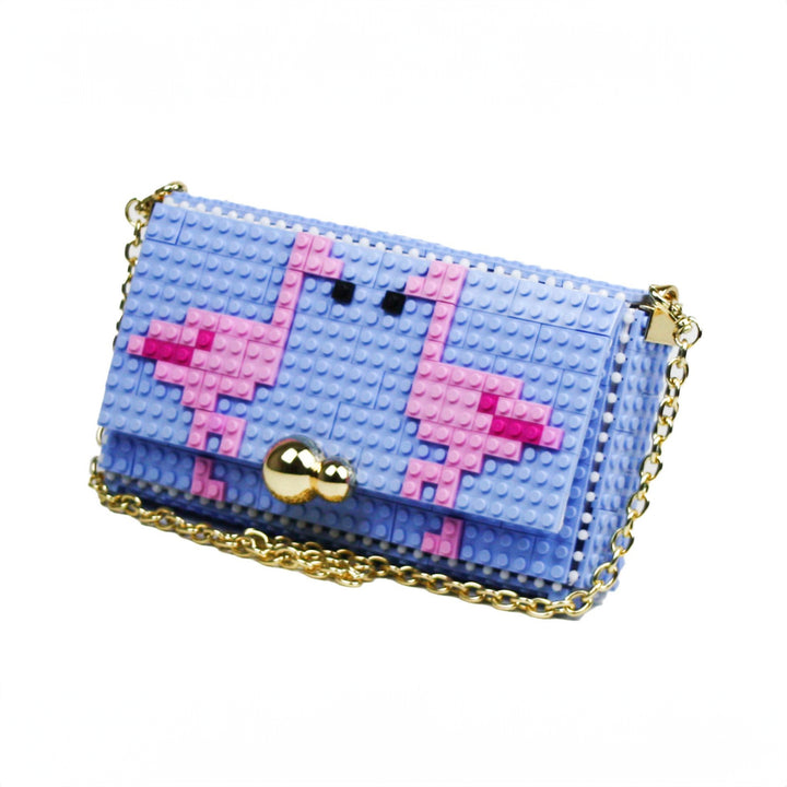 BOLSO - Bag & Block, Flamingos Azul Claro S
