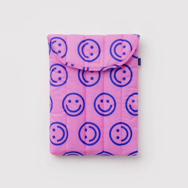 Puffy Laptop Sleeve Pop Pink Happy de Baggu – foto 1