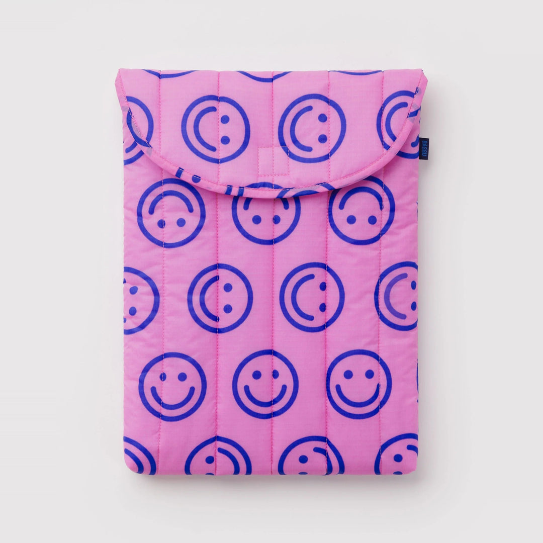 Puffy Laptop Sleeve Pop Pink Happy de Baggu – foto 1