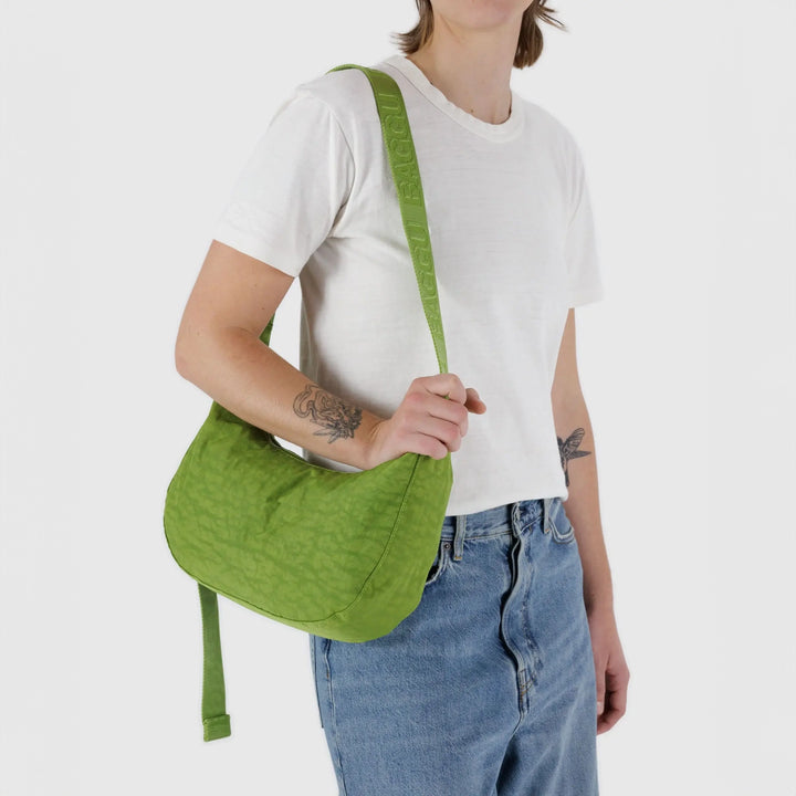 BOLSO - Baggu, Medium Nylon Crescent Bag Green Juice