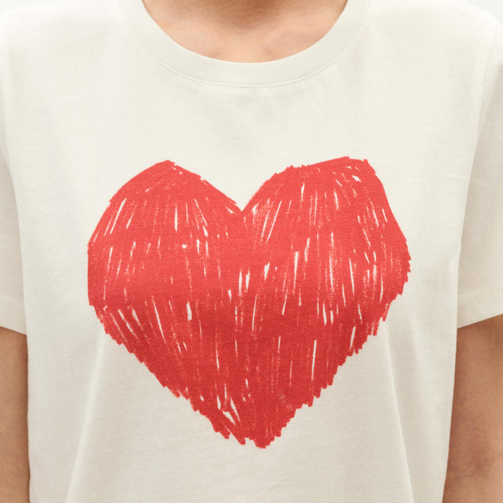 CAMISETA - Thinking Mu, White heart Ida