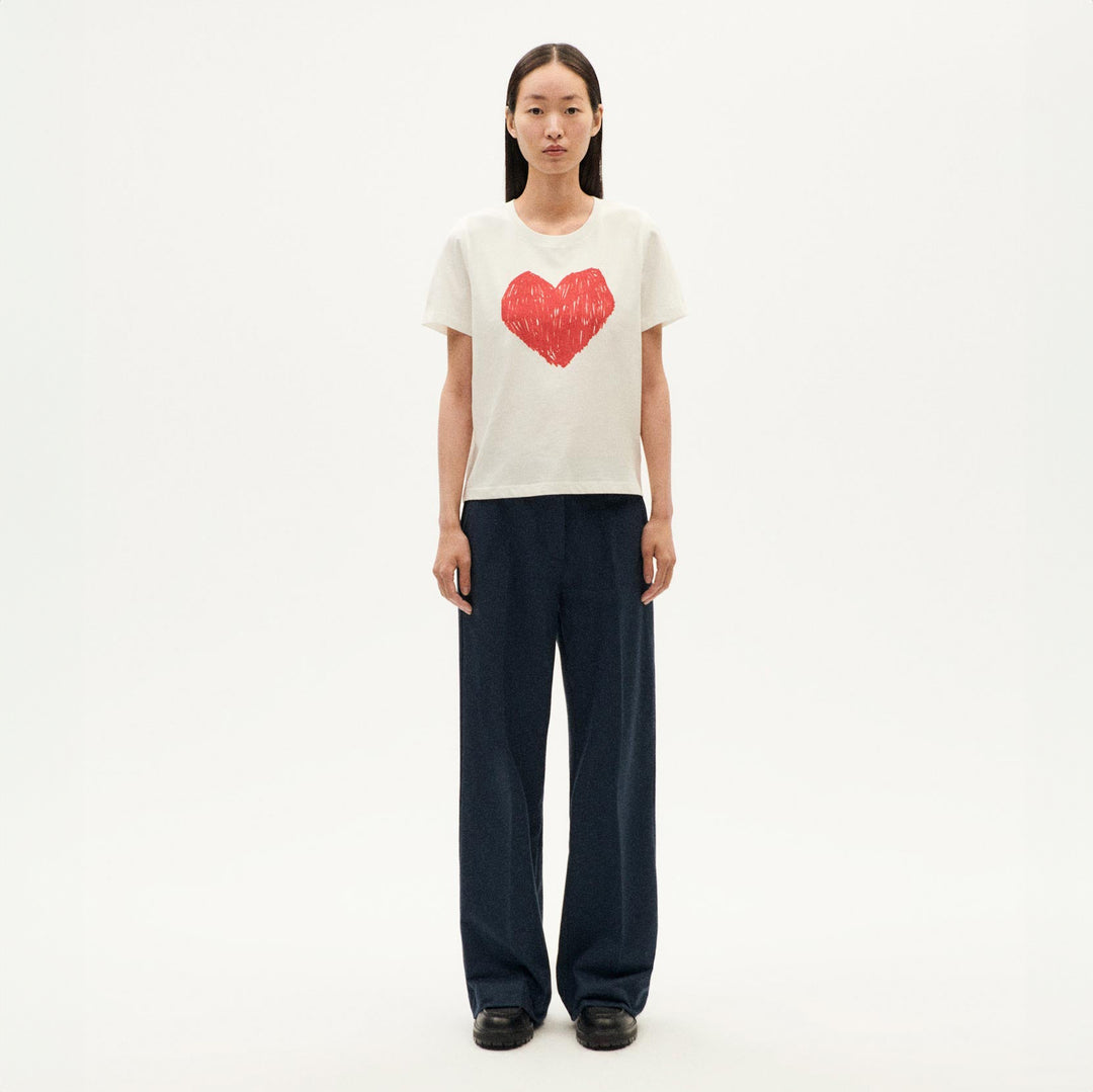 CAMISETA - Thinking Mu, White heart Ida