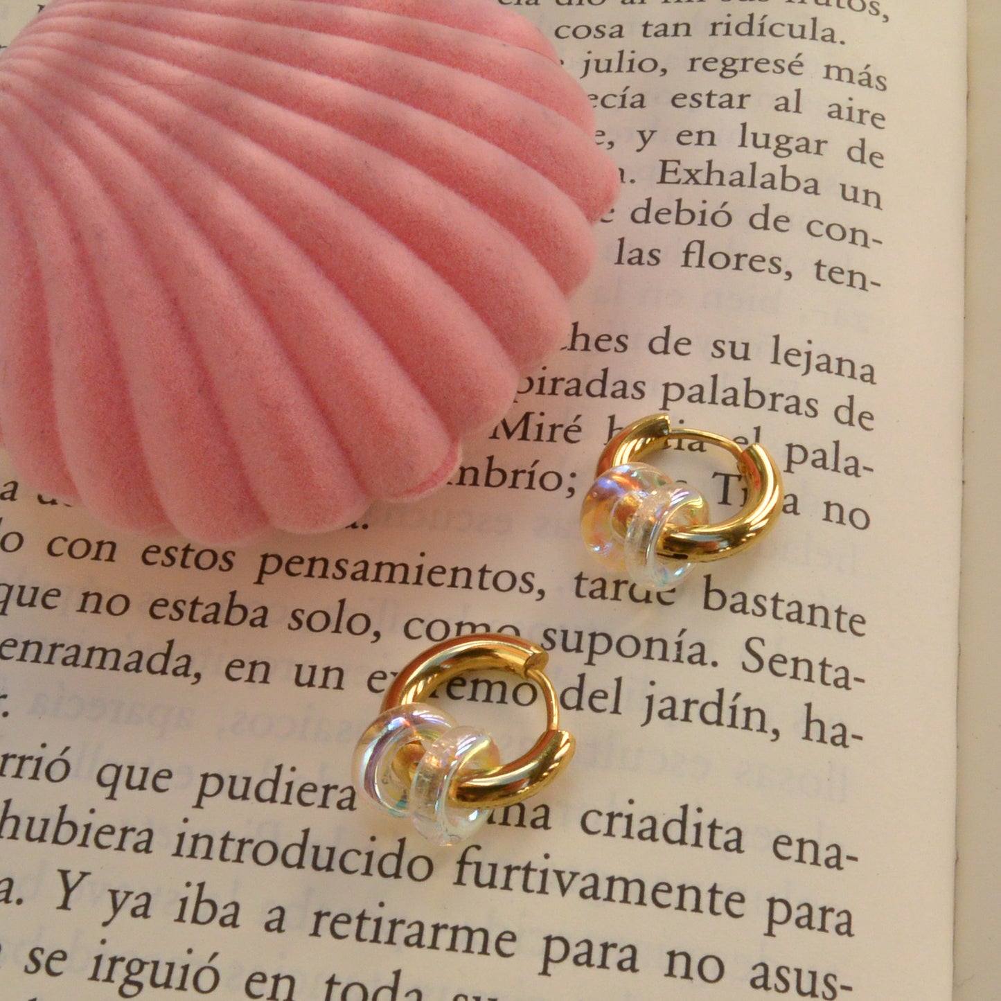 PENDIENTES - Glimmering, Ice Hoop