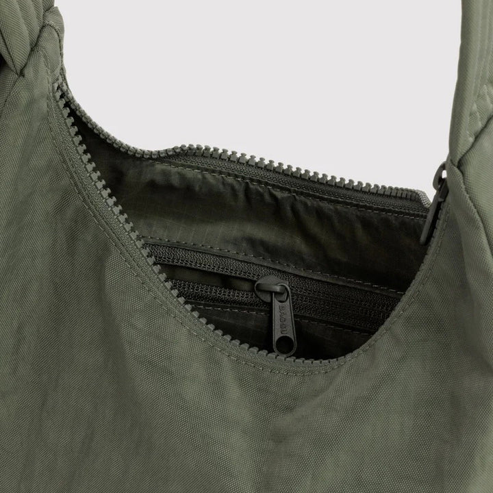 BAG - Baggu, Mini Nylon Shoulder Bag Mahogany