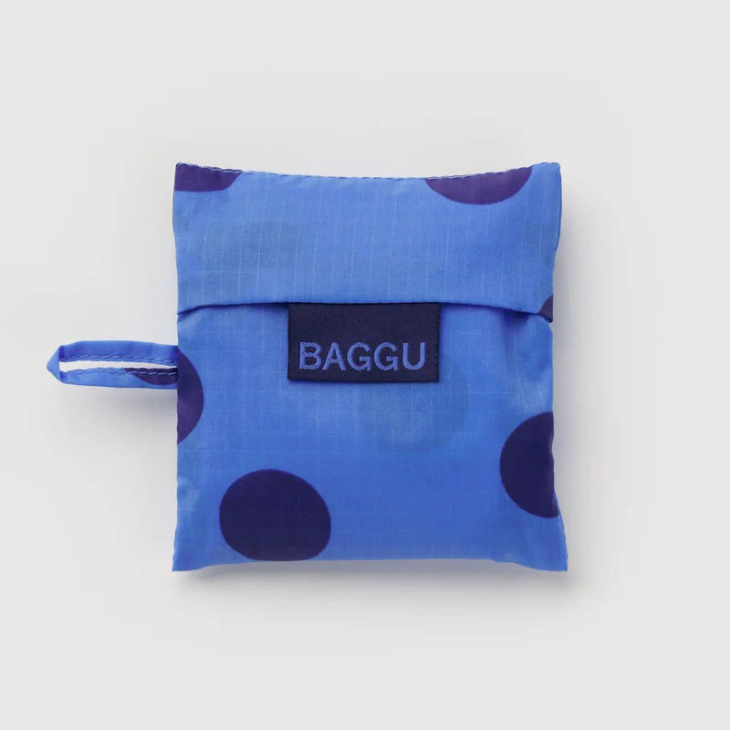 TOTE BAG - Baggu, Blue Polka Dot Baby Baggu