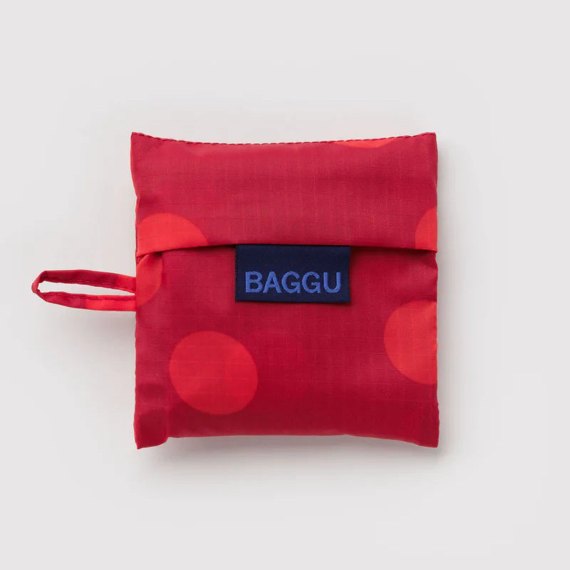 TOTE BAG - Baggu, Red Polka Dot Baby Baggu