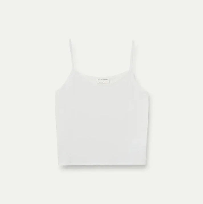 TOP - Compañía Fantástica, Básico De Tirantes Blanco