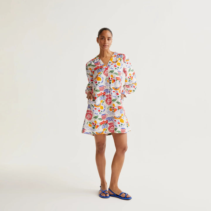 VESTIDO - Compañía Fantástica, Corto con Estampado Lush