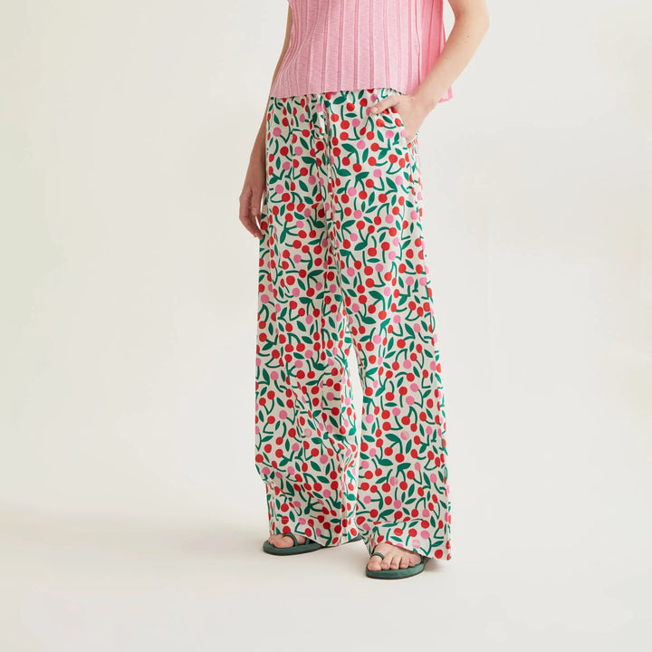 PANTALÓN - Compañía Fantástica, Estampado Guinda