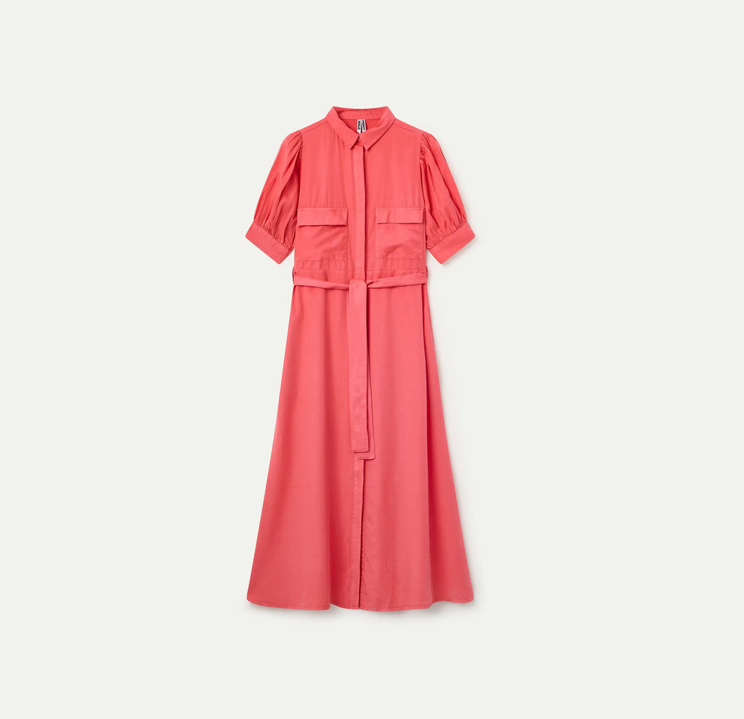 VESTIDO - Wild Pony, Midi Camisero Coral