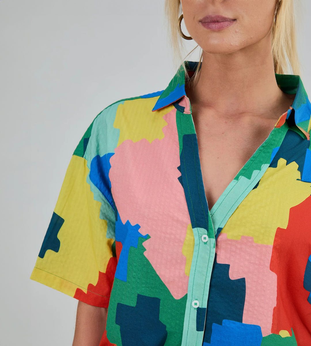 BLUSA - Brava Fabrics, Corta Maxi Flower Oversize Azul