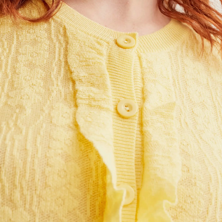 CARDIGAN - Compañía Fantástica, Stampa a righe rosa e rossa