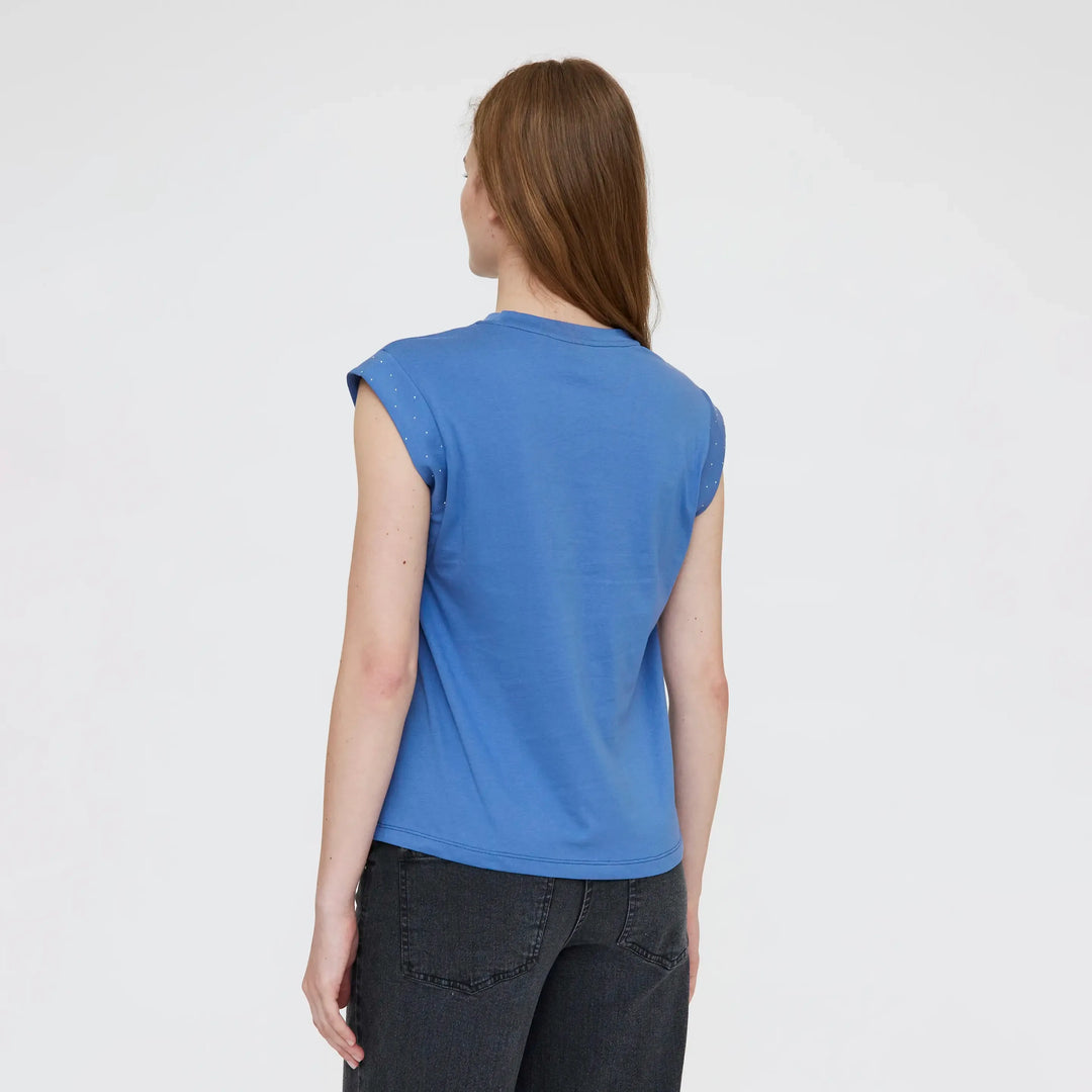 CAMISETA - Wild Pony,  Manga Corta Azul