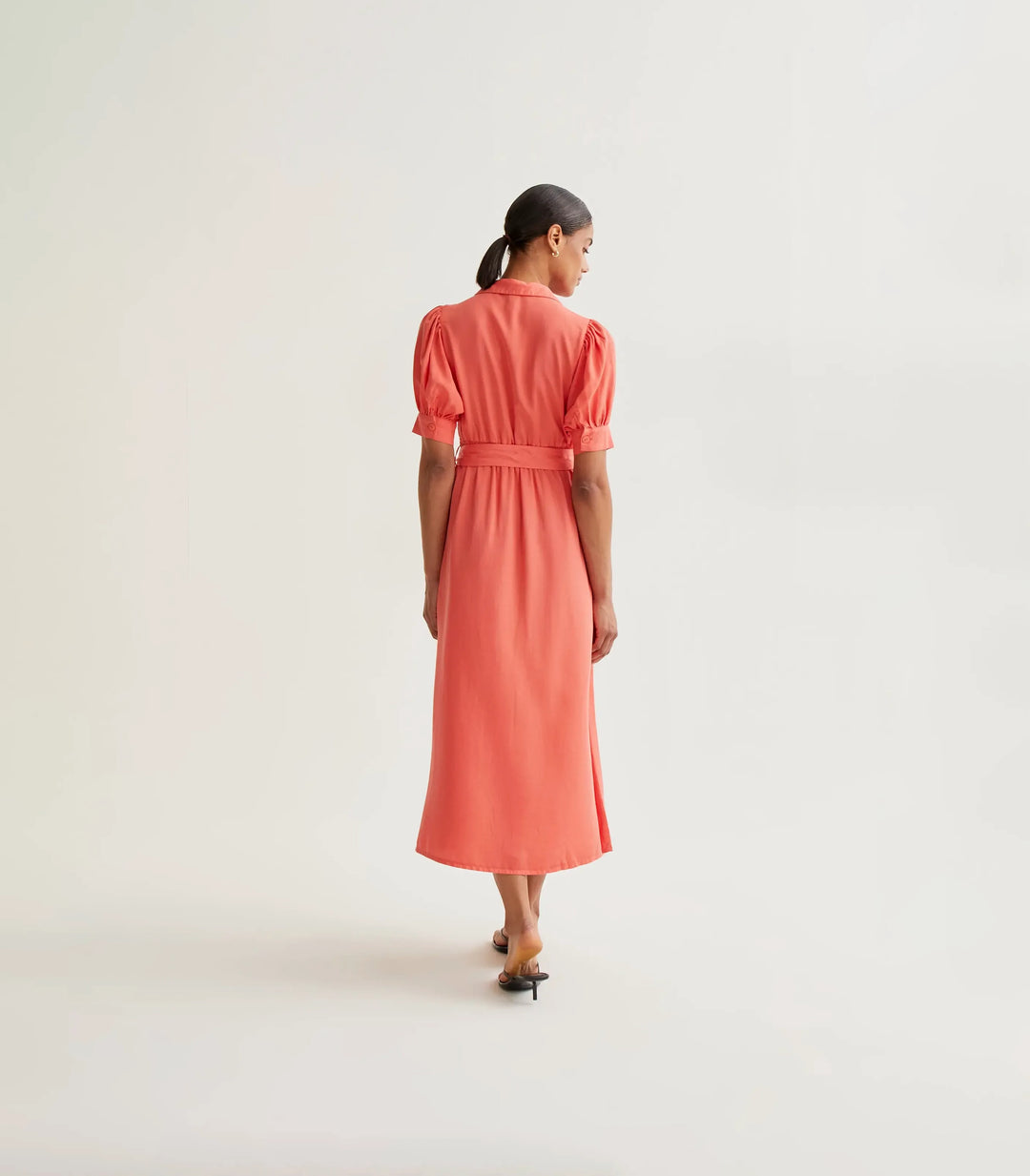 VESTIDO - Wild Pony, Midi Camisero Coral