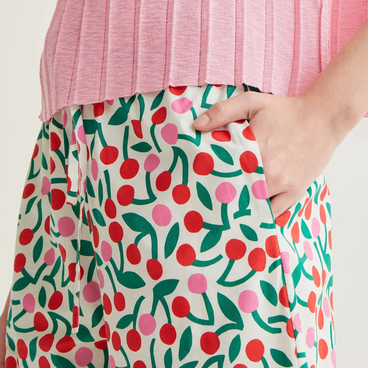 PANTALÓN - Compañía Fantástica, Estampado Guinda