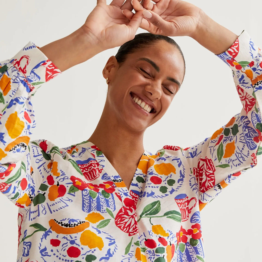 VESTIDO - Compañía Fantástica, Corto con Estampado Lush