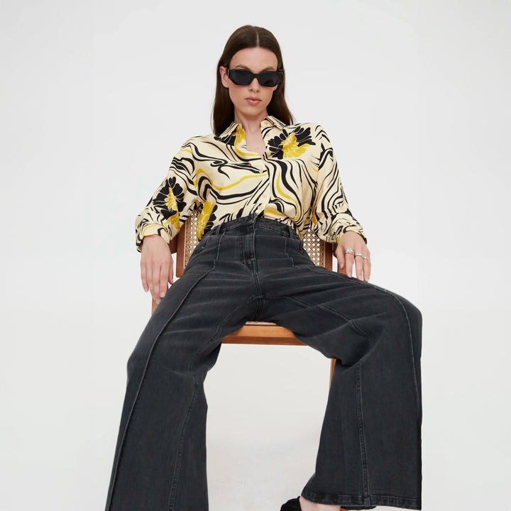 CAMICIA - Wild Pony, Misto lino verde