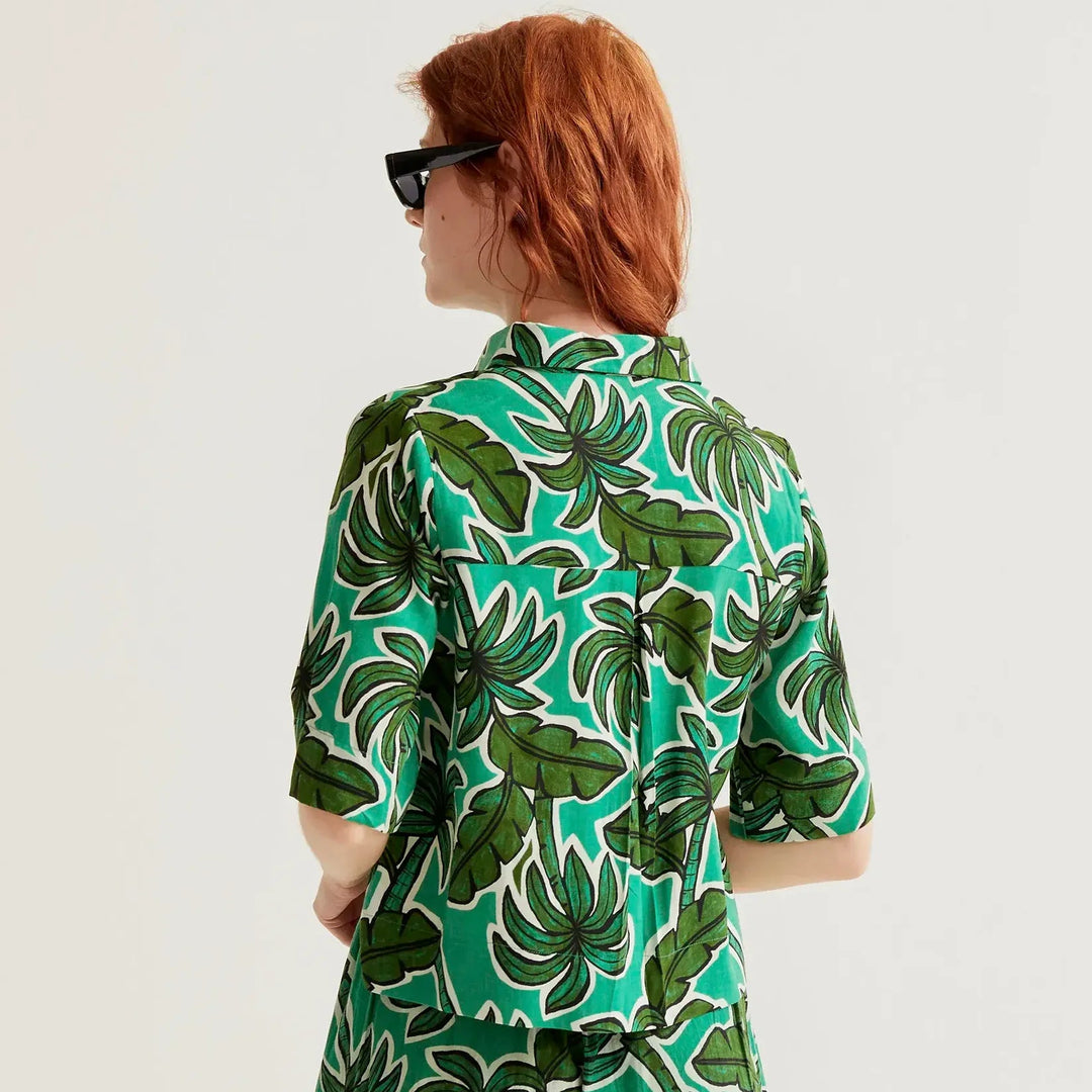 CAMISA - Compañía Fantástica, Estampado Palm Tree