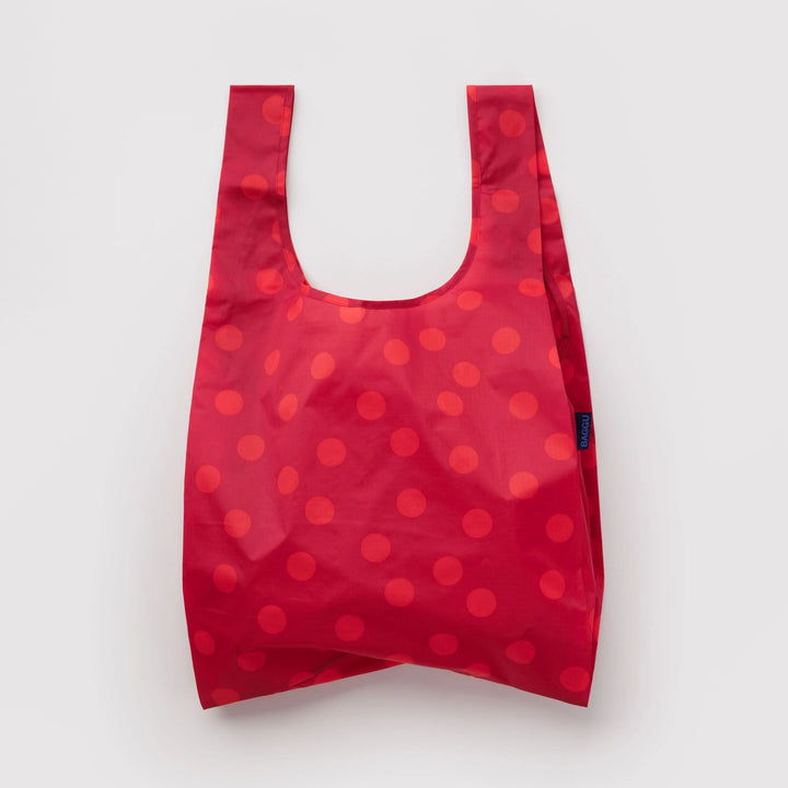 TOTE BAG - Baggu, Fantasia a Righe Sfumate Rosa e Giallo Standard