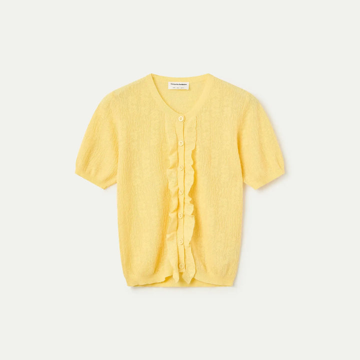 CARDIGAN - Compañía Fantástica, Stampa a righe rosa e rossa