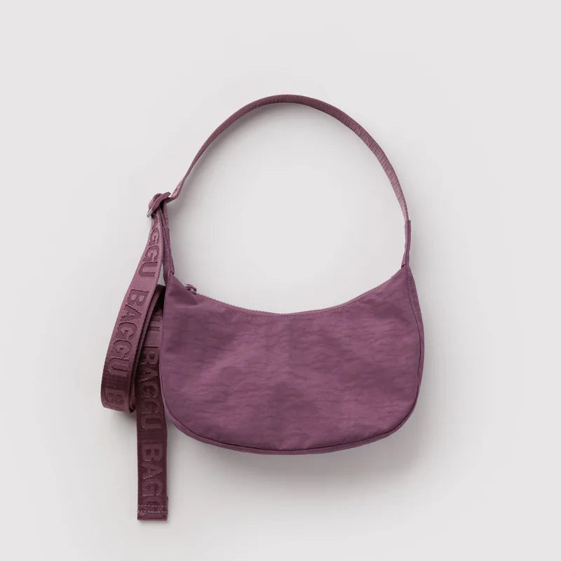 BOLSO - Baggu, Wild Plum Small Nylon Crescent Bag