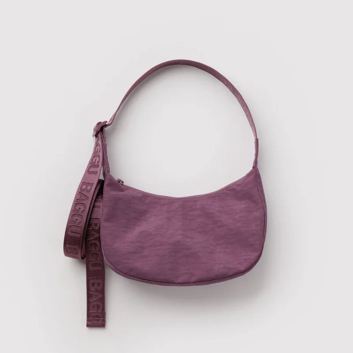 BOLSO - Baggu, Wild Plum Small Nylon Crescent Bag