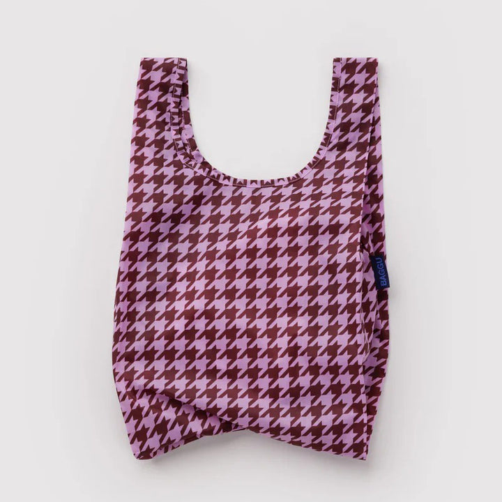 TOTE BAG - Baggu, Fantasia a Righe Sfumate Rosa e Giallo Standard