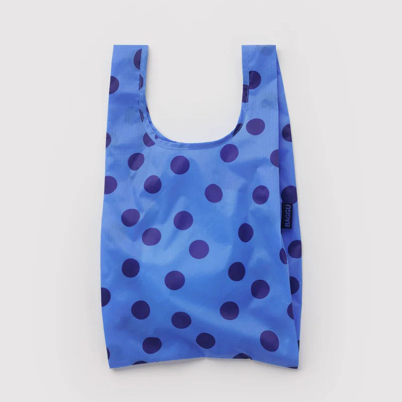 TOTE BAG - Baggu, Blue Polka Dot Baby Baggu