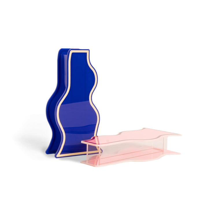 JARRÓN - Helio Ferretti, Line Art azul