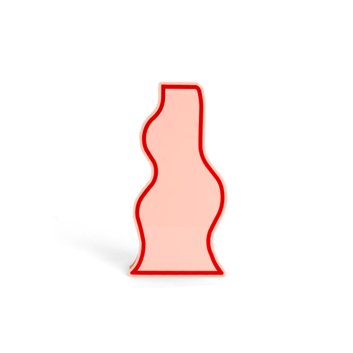 JARRÓN - Helio Ferretti, Line Art rosa