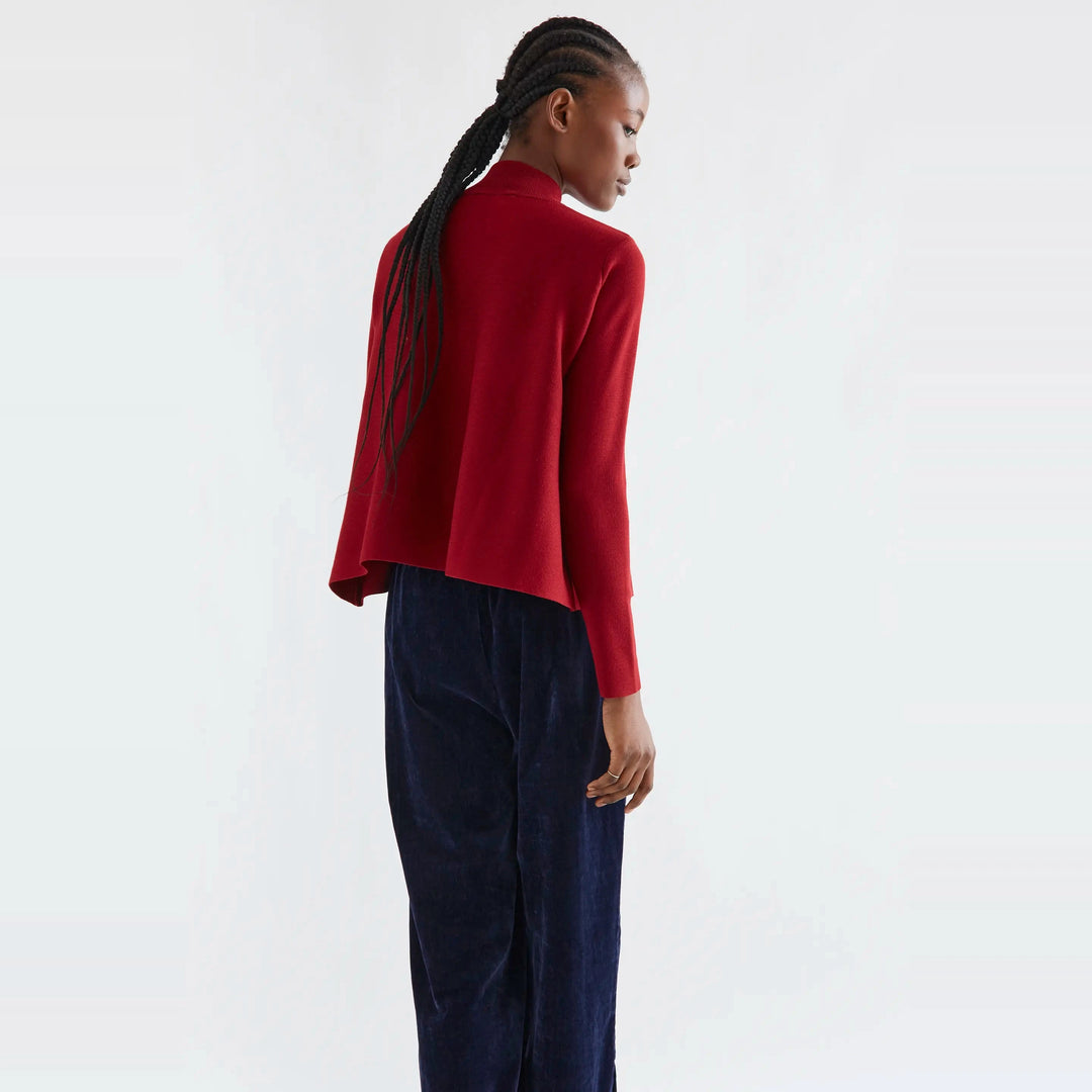 Jersey cuello alto básico rojo de Compañía Fantástica para mujer – foto 2