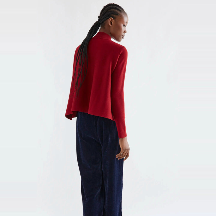 Jersey cuello alto básico rojo de Compañía Fantástica para mujer – foto 2
