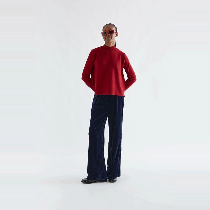 Jersey cuello alto básico rojo de Compañía Fantástica para mujer – foto 4