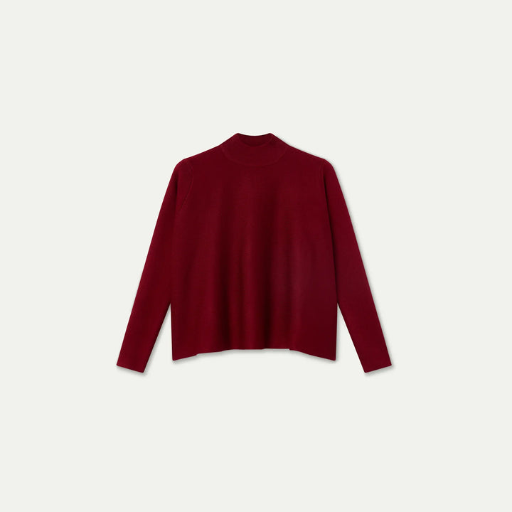 Jersey cuello alto básico rojo de Compañía Fantástica para mujer – foto 6