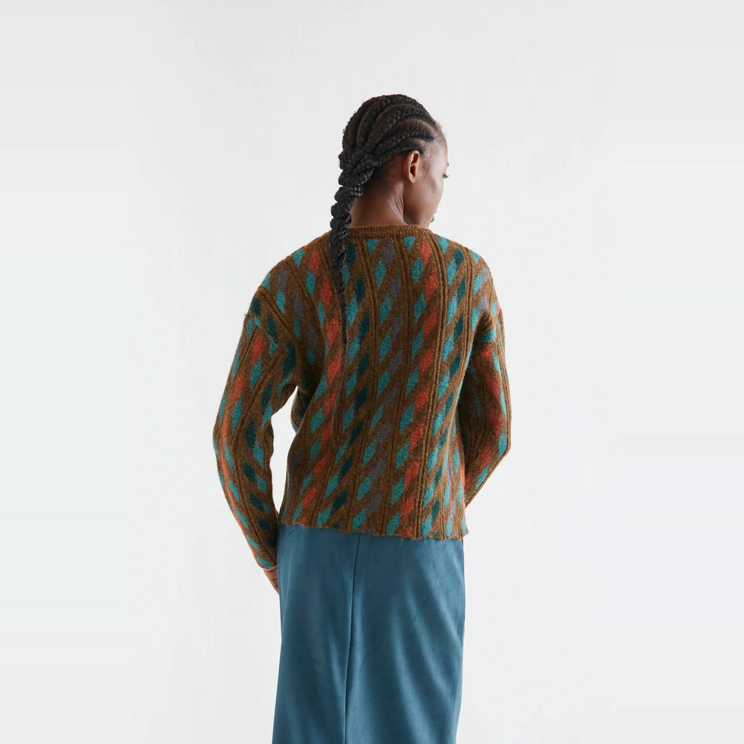 Jersey estampado geométrico multicolor de Compañía Fantástica para mujer – foto 2