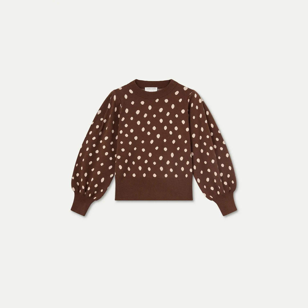 Jersey estampado punto marrón catahoula de Compañía Fantástica para mujer – foto 6
