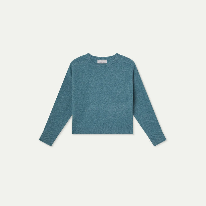 Jersey mezcla lana azul claro de Compañía Fantástica para mujer – foto 6