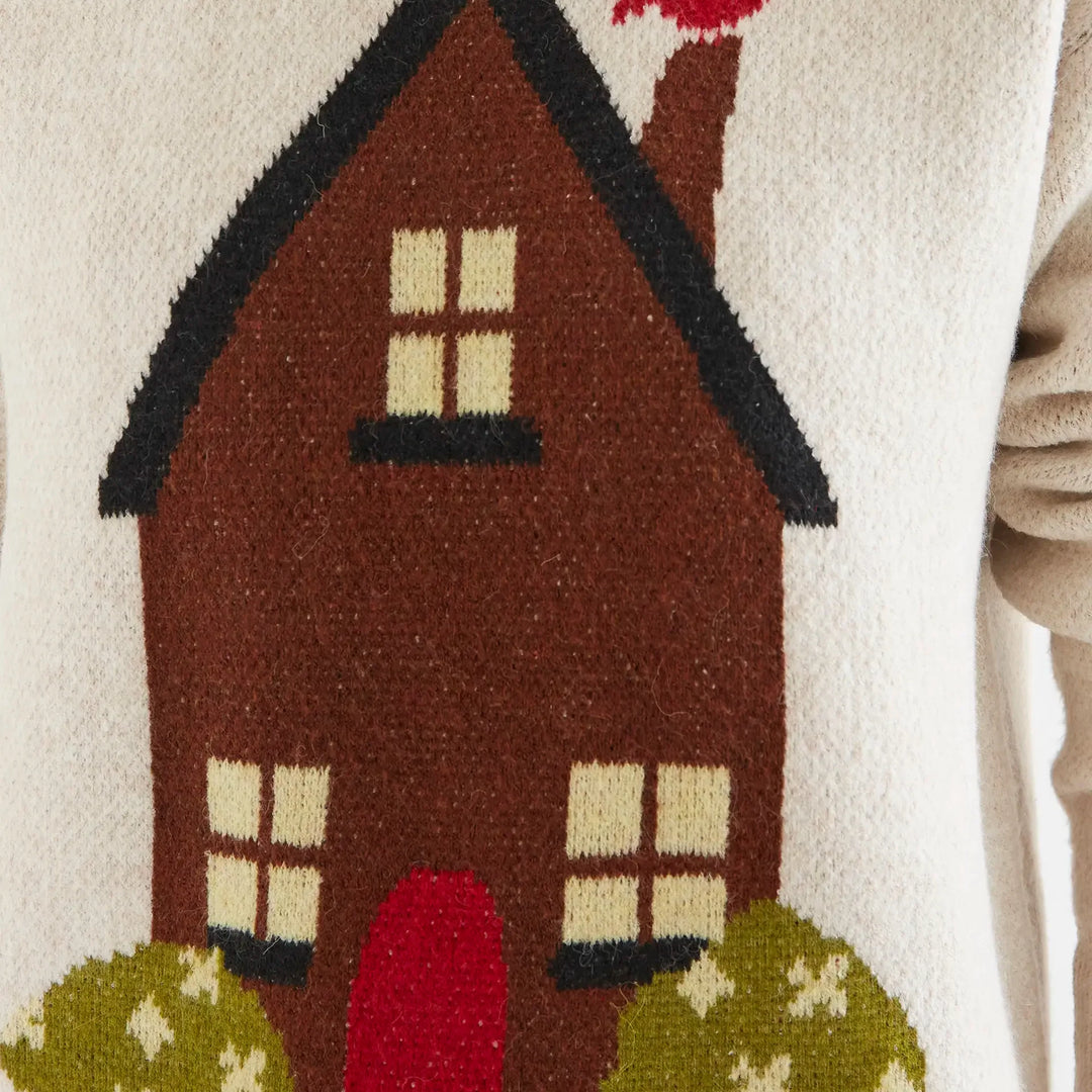 Jersey punto con estampado Casa de Compañía Fantástica para mujer – foto 3