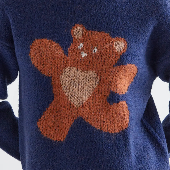 Jersey punto con estampado Oso de Compañía Fantástica para mujer – foto 3