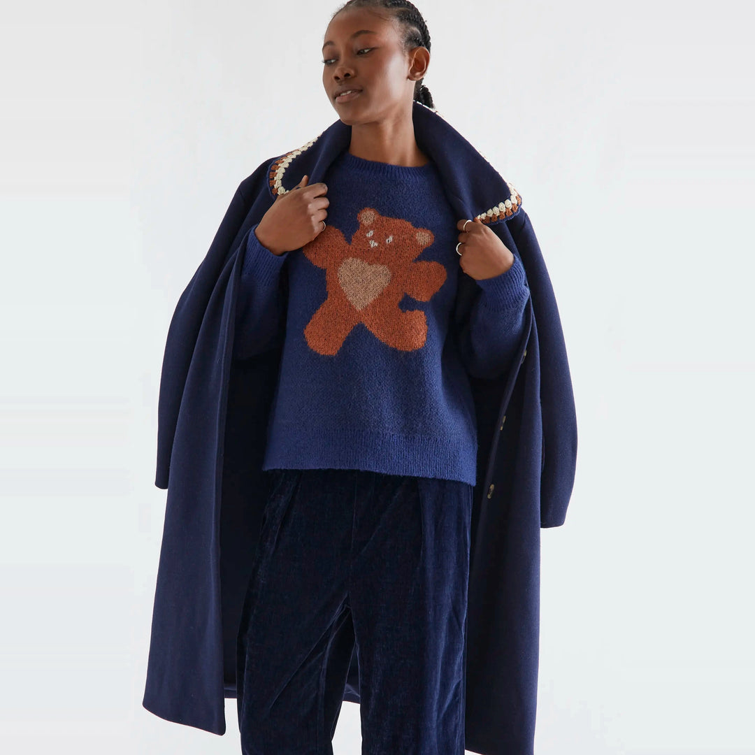 Jersey punto con estampado Oso de Compañía Fantástica para mujer – foto 5